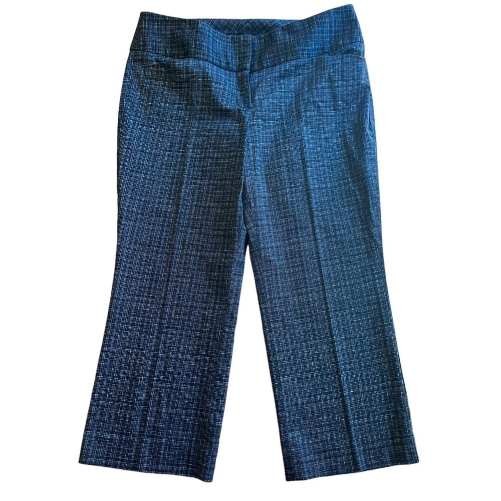 Express Editor cropped navy and white slacks size 8 EUC